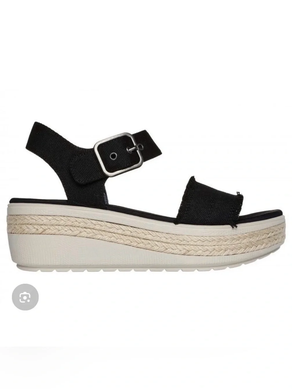 Skechers Size 9 Bobs Empress Platform Sandals. Black. Worn Once.
